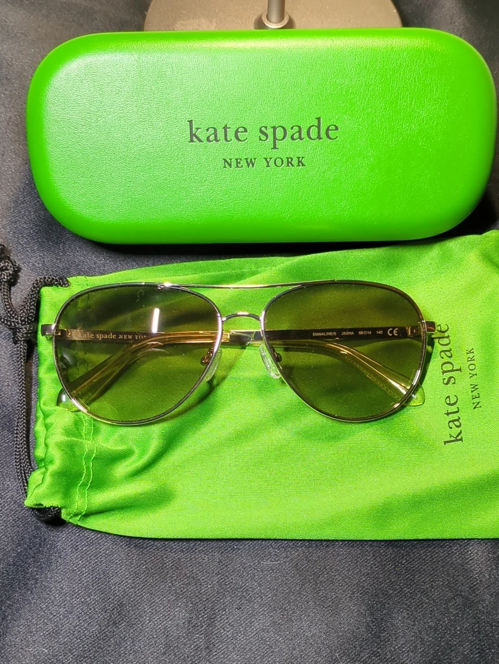 kate spade Green Gradient Aviator Sunglasses In Pristine Condition NOW ONLY $78